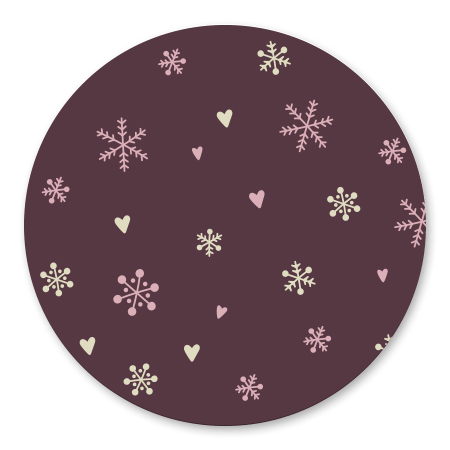 Sneeuwvlokjes roze